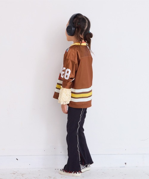 HOGAN RANCH WEAR（ホーガンランチウエア）の「メローリブフレアーパンツ（その他パンツ・キッズ・レッド/イエロー/ブラック/グレー・90/100/110/120/130/140/150）」の17枚目の写真