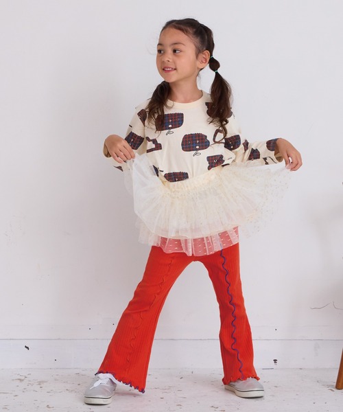 HOGAN RANCH WEAR（ホーガンランチウエア）の「メローリブフレアーパンツ（その他パンツ・キッズ・レッド/イエロー/ブラック/グレー・90/100/110/120/130/140/150）」の11枚目の写真