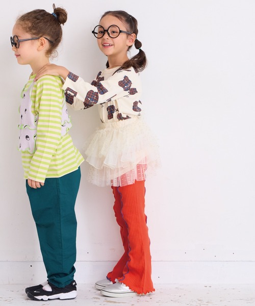 HOGAN RANCH WEAR（ホーガンランチウエア）の「メローリブフレアーパンツ（その他パンツ・キッズ・レッド/イエロー/ブラック/グレー・90/100/110/120/130/140/150）」の7枚目の写真