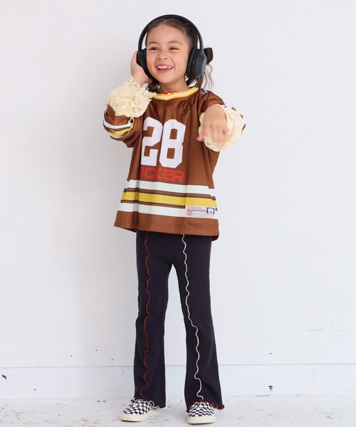 HOGAN RANCH WEAR（ホーガンランチウエア）の「メローリブフレアーパンツ（その他パンツ・キッズ・レッド/イエロー/ブラック/グレー・90/100/110/120/130/140/150）」の20枚目の写真