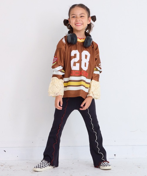 HOGAN RANCH WEAR（ホーガンランチウエア）の「メローリブフレアーパンツ（その他パンツ・キッズ・レッド/イエロー/ブラック/グレー・90/100/110/120/130/140/150）」の21枚目の写真