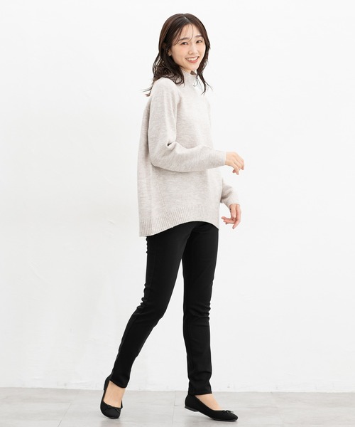 Honeys(ハニーズ)の「スリムデニムスキニー(股下73cm)(デニムパンツ・レディース・ワンウォッシュ/ブラック・LL/S/M/L)」の4枚目の写真