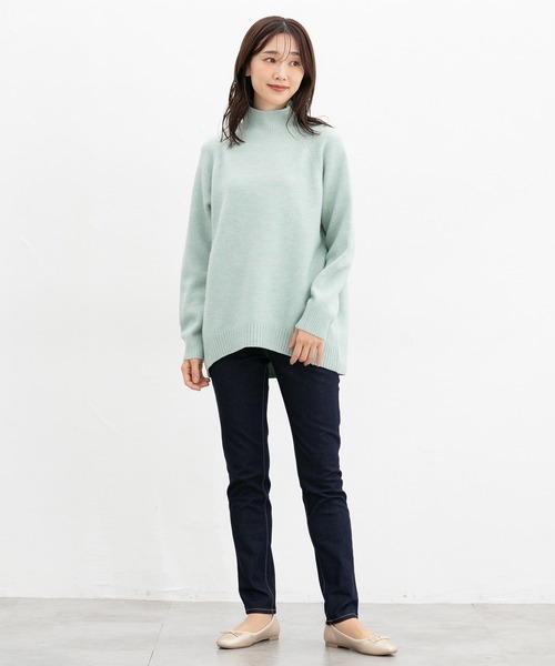 Honeys(ハニーズ)の「スリムデニムスキニー(股下73cm)(デニムパンツ・レディース・ワンウォッシュ/ブラック・LL/S/M/L)」の7枚目の写真