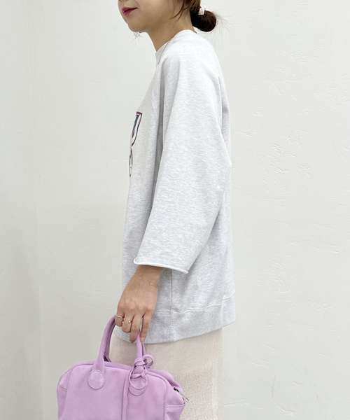 U by SPICK&SPAN（ユーバイスピックアンドスパン）の「【SCREEN STARS/スクリーンスターズ】 20/ソウテンジク ビッグプルオーバー（Tシャツ/カットソー・レディース・サックスブルー/ネイビー/グリーン/ライトグレー/ブラック系その他・FREE）」の16枚目の写真