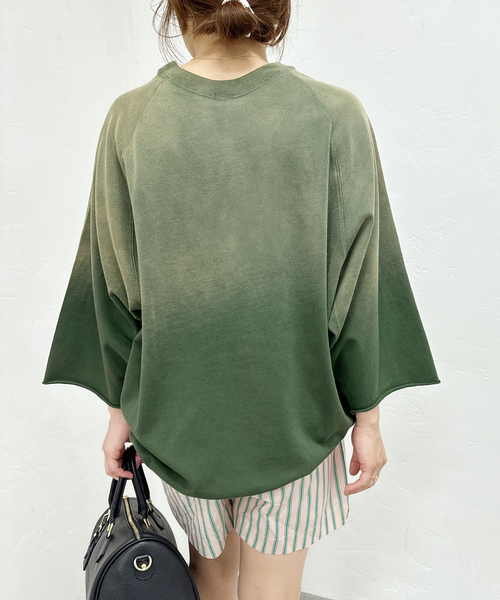 U by SPICK&SPAN（ユーバイスピックアンドスパン）の「【SCREEN STARS/スクリーンスターズ】 20/ソウテンジク ビッグプルオーバー（Tシャツ/カットソー・レディース・サックスブルー/ネイビー/グリーン/ライトグレー/ブラック系その他・FREE）」の21枚目の写真