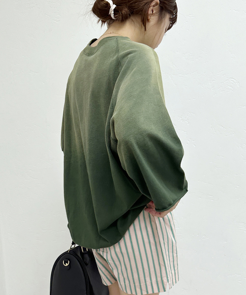 U by SPICK&SPAN（ユーバイスピックアンドスパン）の「【SCREEN STARS/スクリーンスターズ】 20/ソウテンジク ビッグプルオーバー（Tシャツ/カットソー・レディース・サックスブルー/ネイビー/グリーン/ライトグレー/ブラック系その他・FREE）」の22枚目の写真