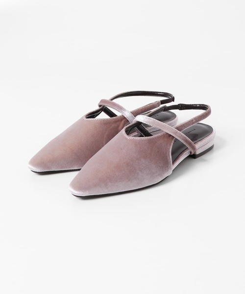 SENSE OF PLACE by URBAN RESEARCH(センスオブプレイスバイアーバンリサーチ)の「ベロアポインテッドシューズ(パンプス・レディース・ライトピンク/グレー/ネイビー・SMALL/MEDIUM/LARGE)」の12枚目の写真