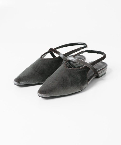 SENSE OF PLACE by URBAN RESEARCH(センスオブプレイスバイアーバンリサーチ)の「ベロアポインテッドシューズ(パンプス・レディース・ライトピンク/グレー/ネイビー・SMALL/MEDIUM/LARGE)」の14枚目の写真