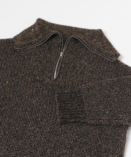 ITEMS URBANRESEARCH（アイテムズ アーバンリサーチ）の「ハーフジップラメニット（ニット/セーター・レディース・ブラウン/ライトベージュ・FREE）」の11枚目の写真