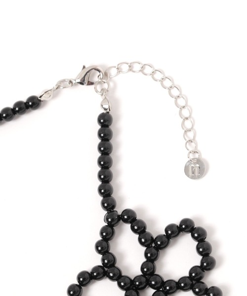 niko and...（ニコアンド）の「フラワービーズ襟ネックレス（ネックレス・レディース・ホワイト/グレー/ブラック・0）」の7枚目の写真