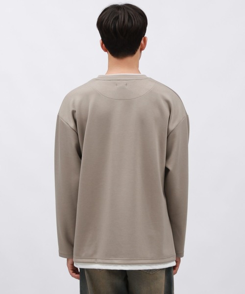 LAKOLE(ラコレ)の「ダンボールレイヤー長袖T / 142863(Tシャツ/カットソー・メンズ・ダークオリーブ/ブラック/サンドグレー/チェリーレッド/チャコール/グリーン/ネイビー・MEDIUM/LARGE/X-LARGE)」の14枚目の写真