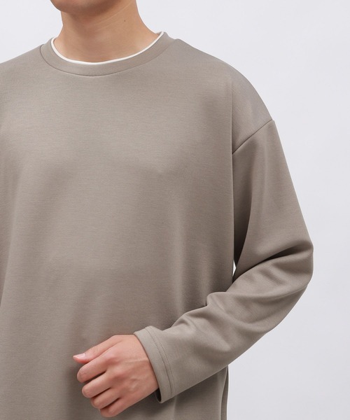 LAKOLE(ラコレ)の「ダンボールレイヤー長袖T / 142863(Tシャツ/カットソー・メンズ・ダークオリーブ/ブラック/サンドグレー/チェリーレッド/チャコール/グリーン/ネイビー・MEDIUM/LARGE/X-LARGE)」の15枚目の写真