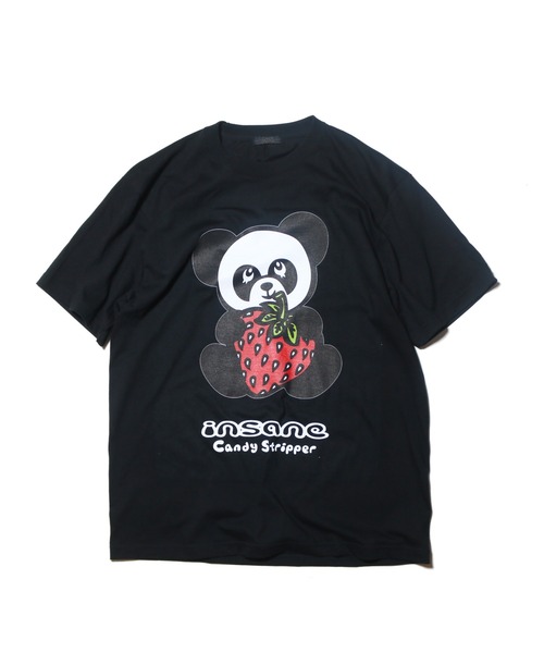 insane（インセイン）の「CANDY STRIPPER STRAWBERRY PEPE BIG TEE（Tシャツ/カットソー・メンズ・ホワイト/ブラック・FREE）」の2枚目の写真