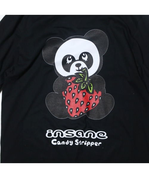 insane（インセイン）の「CANDY STRIPPER STRAWBERRY PEPE BIG TEE（Tシャツ/カットソー・メンズ・ホワイト/ブラック・FREE）」の3枚目の写真