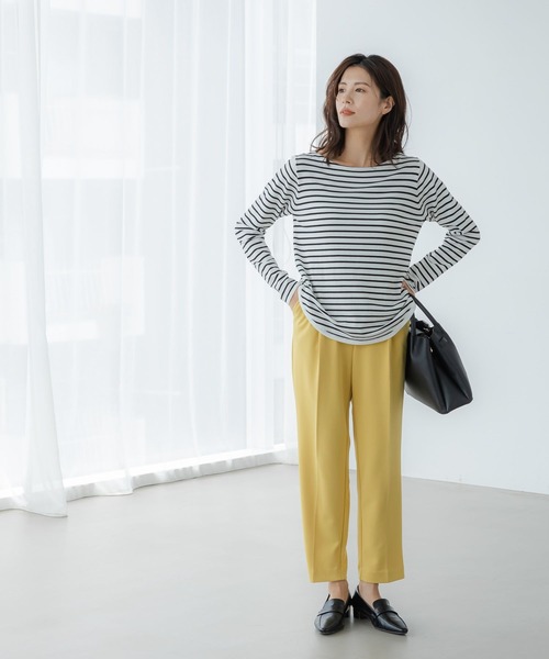 Elura（エルーラ）の「カットソーライクニット/133674（ニット/セーター・レディース・ホワイト/ブラック/ブラック系その他・LARGE/MEDIUM）」の4枚目の写真