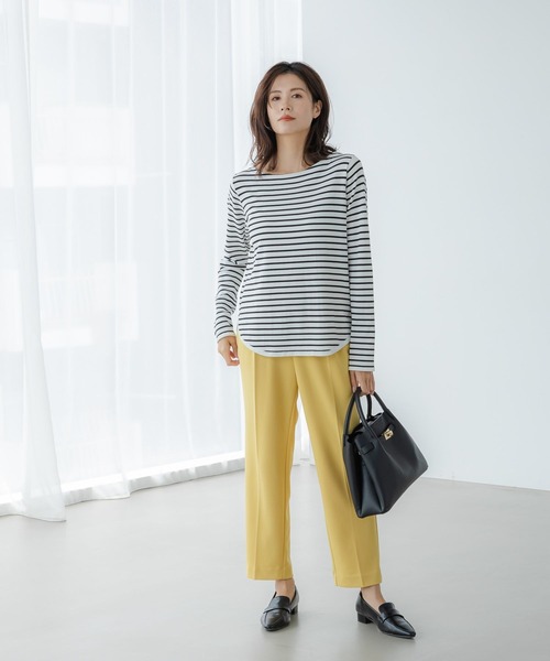 Elura（エルーラ）の「カットソーライクニット/133674（ニット/セーター・レディース・ホワイト/ブラック/ブラック系その他・LARGE/MEDIUM）」の5枚目の写真