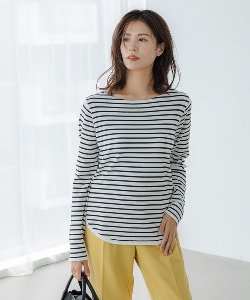 Elura（エルーラ）の「カットソーライクニット/133674（ニット/セーター・レディース・ホワイト/ブラック/ブラック系その他・LARGE/MEDIUM）」の7枚目の写真