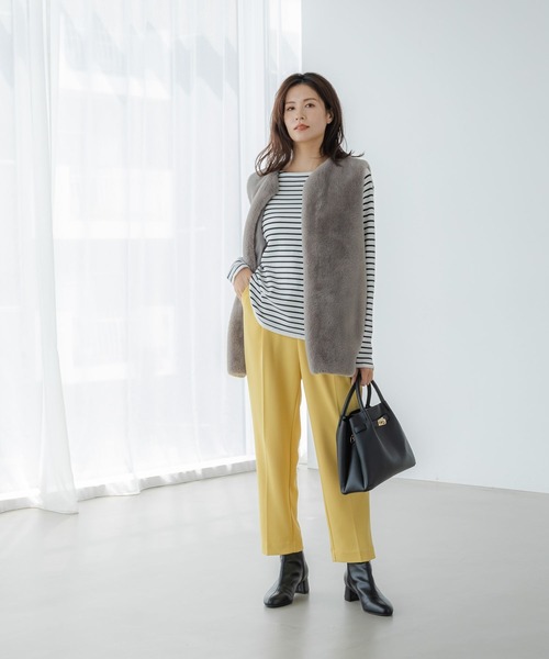 Elura（エルーラ）の「カットソーライクニット/133674（ニット/セーター・レディース・ホワイト/ブラック/ブラック系その他・LARGE/MEDIUM）」の9枚目の写真