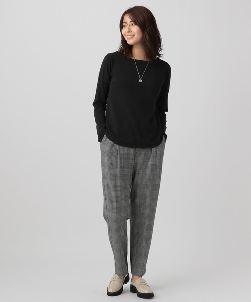 Elura（エルーラ）の「カットソーライクニット/133674（ニット/セーター・レディース・ホワイト/ブラック/ブラック系その他・LARGE/MEDIUM）」の11枚目の写真