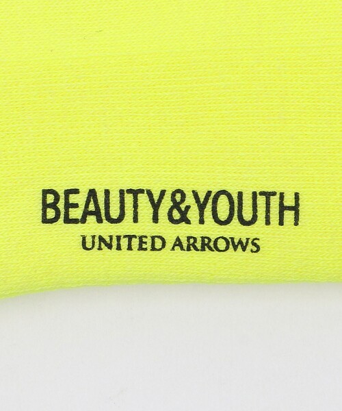 BEAUTY&YOUTH UNITED ARROWS(ビューティーアンドユースユナイテッドアローズ)の「ロゴ デザイン ソックス(ソックス/靴下・メンズ・ブラック/オフホワイト/ホワイト/ライム/イエロー・FREE)」の20枚目の写真