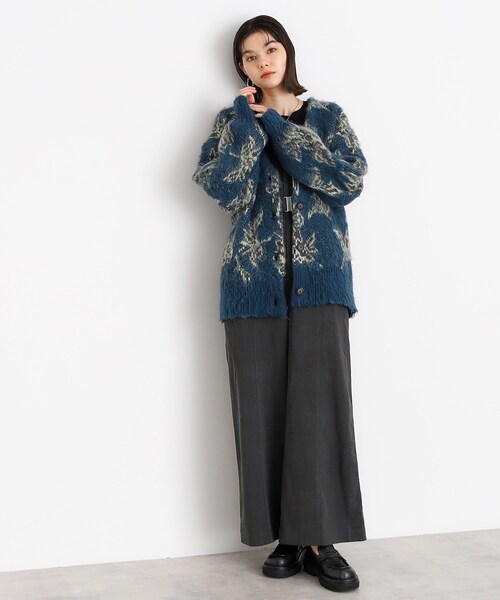 THE SHOP TK （ザ ショップ ティーケー ）の「◆【洗えるライトアウター】フラワージャカードカーディガン（カーディガン/ボレロ・レディース・ブルーグリーン/ブラウン系その他5/ベージュ系4・99）」の13枚目の写真