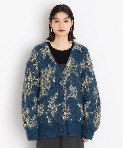 THE SHOP TK （ザ ショップ ティーケー ）の「◆【洗えるライトアウター】フラワージャカードカーディガン（カーディガン/ボレロ・レディース・ブルーグリーン/ブラウン系その他5/ベージュ系4・99）」の20枚目の写真