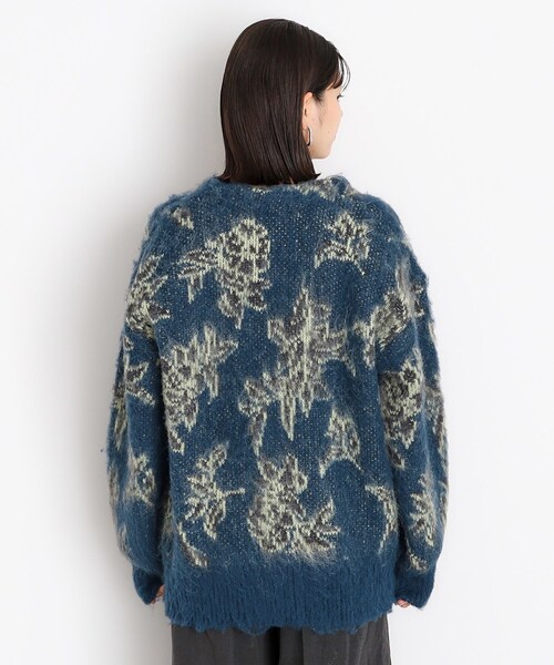 THE SHOP TK （ザ ショップ ティーケー ）の「◆【洗えるライトアウター】フラワージャカードカーディガン（カーディガン/ボレロ・レディース・ブルーグリーン/ブラウン系その他5/ベージュ系4・99）」の21枚目の写真