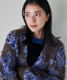 THE SHOP TK  | ◆【洗えるライトアウター】フラワージャカードカーディガン(カーディガン/ボレロ)