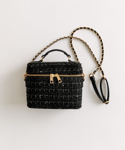 非売品 即日発送 OLIVE des OLIVE バニティバッグ 黒 OLIVE des OLIVE（オリーブデオリーブ）の「Aimerianejoie