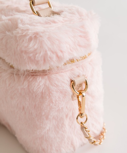 OLIVE des OLIVE（オリーブデオリーブ）の「Aimerianejoieバニティーバッグ（ショルダーバッグ・レディース・オフホワイト/ブラック/ピンク/ホワイト・FREE）」の7枚目の写真