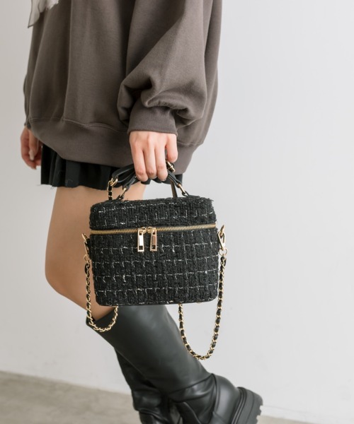 OLIVE des OLIVE（オリーブデオリーブ）の「Aimerianejoieバニティーバッグ（ショルダーバッグ・レディース・オフホワイト/ブラック/ピンク/ホワイト・FREE）」の16枚目の写真