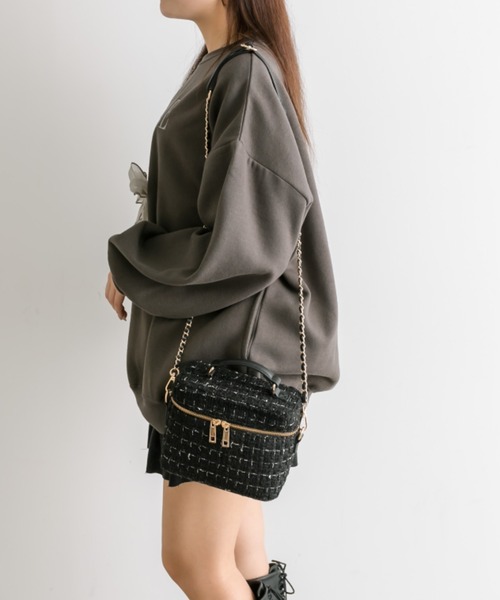 OLIVE des OLIVE（オリーブデオリーブ）の「Aimerianejoieバニティーバッグ（ショルダーバッグ・レディース・オフホワイト/ブラック/ピンク/ホワイト・FREE）」の18枚目の写真