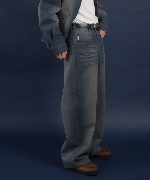 Perushu（ペルーシュ）の「高密度ダックワイドパンツ/セットアップ着用可（その他パンツ・メンズ・ブラウン/ブラック/ダークブラウン/ネイビー・SMALL/MEDIUM/LARGE）」の8枚目の写真