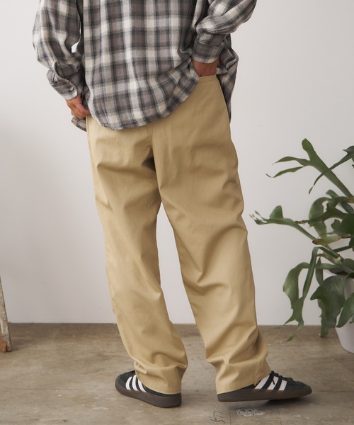 ROOPTOKYO(ループトウキョウ)の「ワンタックワイドバギーパンツ(チノパンツ・メンズ・ベージュ/カーキ/ダークネイビー/ブラック・マルチサイズ)」の11枚目の写真