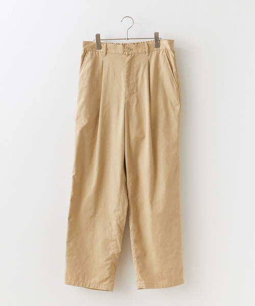 ROOPTOKYO(ループトウキョウ)の「ワンタックワイドバギーパンツ(チノパンツ・メンズ・ベージュ/カーキ/ダークネイビー/ブラック・マルチサイズ)」の7枚目の写真