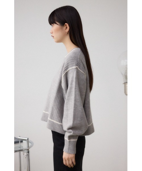 セール】スウェットライクニットプルオーバー（スウェット）｜AZUL BY