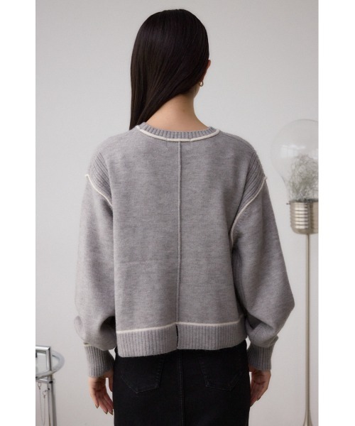 セール】スウェットライクニットプルオーバー（スウェット）｜AZUL BY