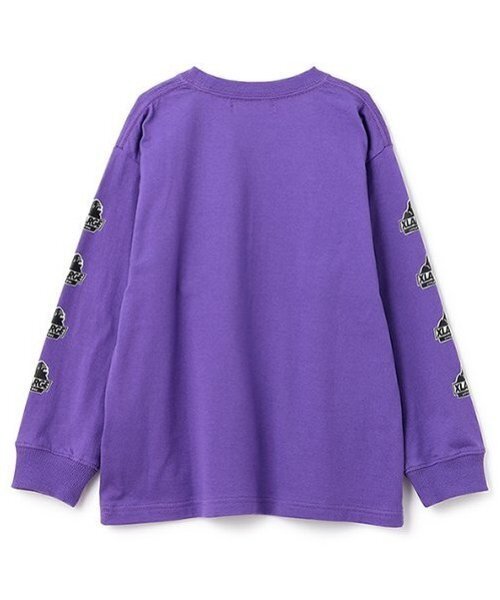 XLARGE KIDS（エクストララージキッズ）の「袖ロゴスランテッドOGゴリラ長袖Tシャツ（Tシャツ/カットソー・キッズ・ブラック/ホワイト/パープル/イエロー・80ｃｍ/90cm/100cm/110cm/120cm/130cm/140cm）」の13枚目の写真