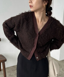 CAPRICIEUX LE'MAGE | 【shio企画】フラッフィーショートカーディガン(カーディガン/ボレロ)