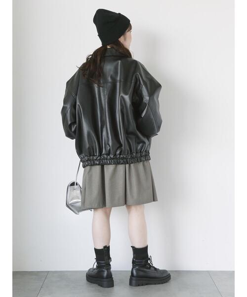 ehka sopo（エヘカソポ）の「リボンタイ付ティアードミニワンピース（ワンピース・レディース・モカ/ブラック/オフホワイト・F）」の19枚目の写真