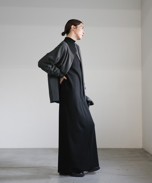 select MOCA（セレクトモカ）の「オフショルダーダブルジップトップス（スウェット・レディース・チャコールグレー/グレー・FREE）」の10枚目の写真