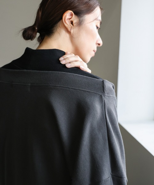 select MOCA（セレクトモカ）の「オフショルダーダブルジップトップス（スウェット・レディース・チャコールグレー/グレー・FREE）」の11枚目の写真