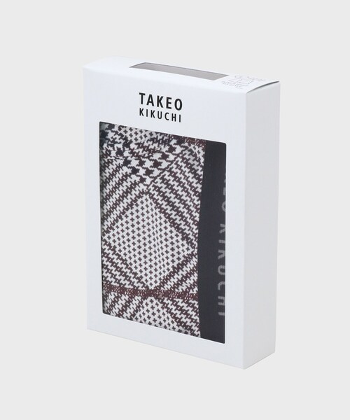 TAKEO KIKUCHI(タケオキクチ)の「◆グレンチェック ボクサーパンツ(ボクサーパンツ・メンズ・ネイビー/レッド系1・03/02)」の3枚目の写真