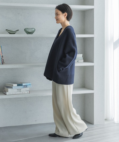 A part by（アパートバイ）の「ジョーゼットイージーパンツ（その他パンツ・レディース・ブラック/ベージュ・FREE）」の4枚目の写真