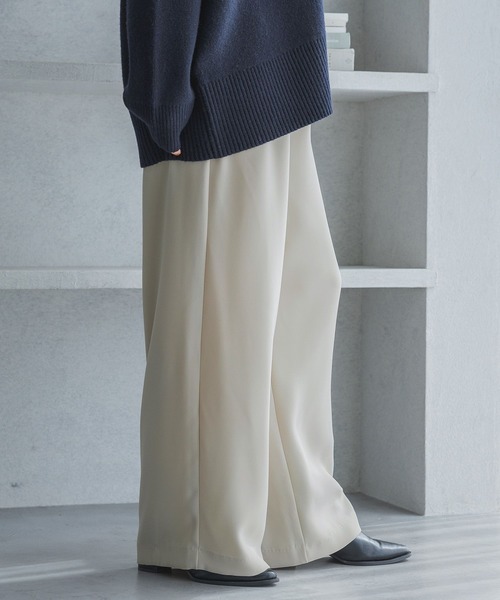 A part by（アパートバイ）の「ジョーゼットイージーパンツ（その他パンツ・レディース・ブラック/ベージュ・FREE）」の7枚目の写真