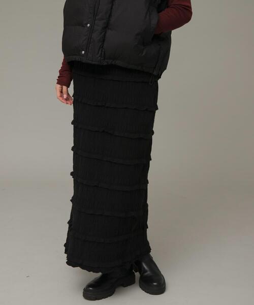 URBAN RESEARCH Sonny Label(アーバンリサーチサニーレーベル)の「ニットレースイージースカート(スカート・レディース・ブラック/アイボリー・FREE)」の9枚目の写真