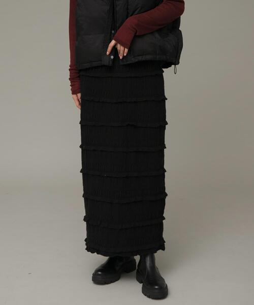 URBAN RESEARCH Sonny Label(アーバンリサーチサニーレーベル)の「ニットレースイージースカート(スカート・レディース・ブラック/アイボリー・FREE)」の10枚目の写真