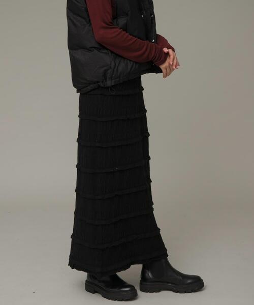 URBAN RESEARCH Sonny Label(アーバンリサーチサニーレーベル)の「ニットレースイージースカート(スカート・レディース・ブラック/アイボリー・FREE)」の11枚目の写真