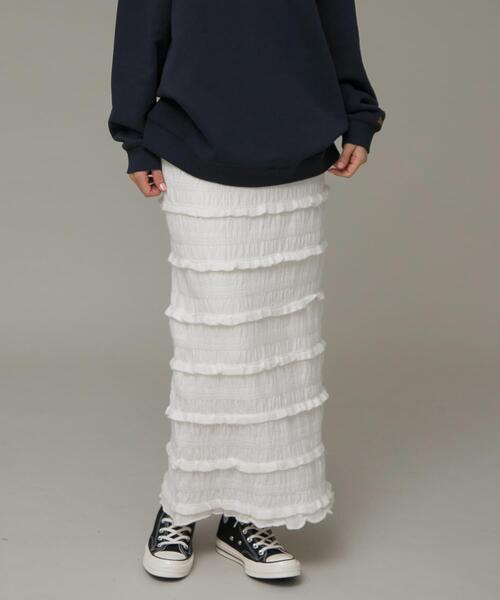 URBAN RESEARCH Sonny Label(アーバンリサーチサニーレーベル)の「ニットレースイージースカート(スカート・レディース・ブラック/アイボリー・FREE)」の22枚目の写真