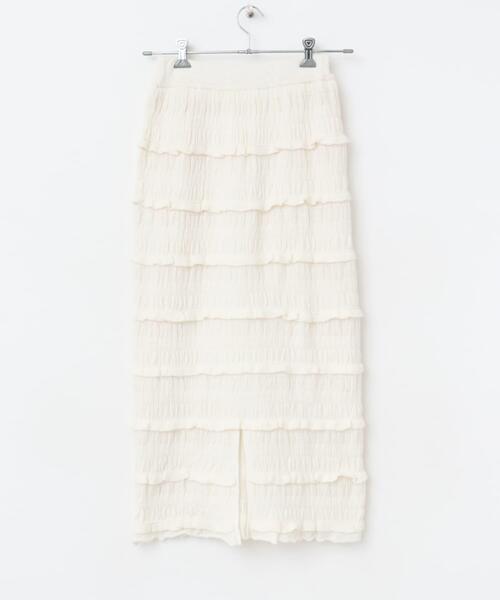 URBAN RESEARCH Sonny Label(アーバンリサーチサニーレーベル)の「ニットレースイージースカート(スカート・レディース・ブラック/アイボリー・FREE)」の5枚目の写真